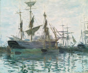 Claude Monet - Ships in a Harbor, about 1873