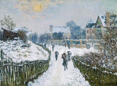 Claude Monet - Boulevard Saint-Denis, Argenteuil, in Winter, 1875